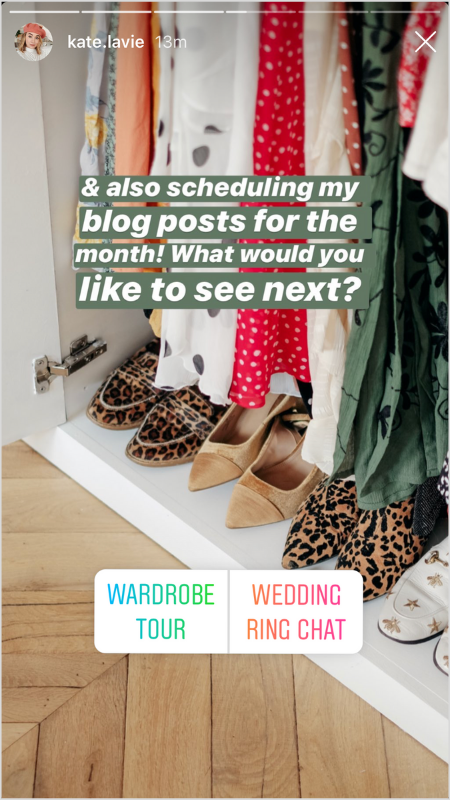 ไอเดียการสร้างโพลทำให้ผู้เล่น Instagram มีส่วนร่วมตอบคำถาม เป็นไอเดียที่เหมาะแก่การสร้างการรับรู้ของแบรนด์