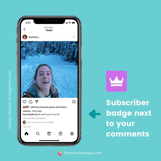 Subscriber Badge ใน Instagram Subscriptions